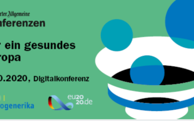 Digitalkonferenz progenerika, 7.10.2020: Für ein gesundes Europa. Stärkung der Versorgungssicherheit und der Arzneimittelproduktion in Europa